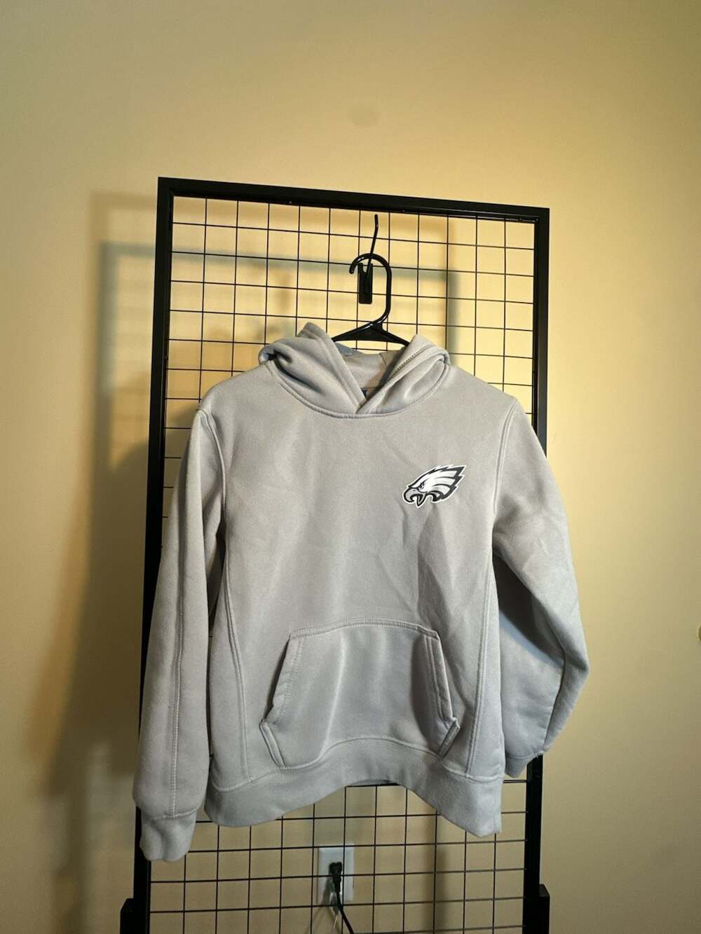 Philadelphia Eagles Youth Gray Pullover Hoodie - Size 14-16